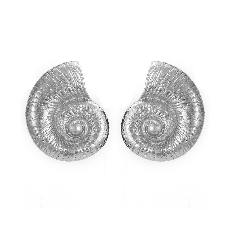 Fake Beach Style Conch Alloy Stud Earrings