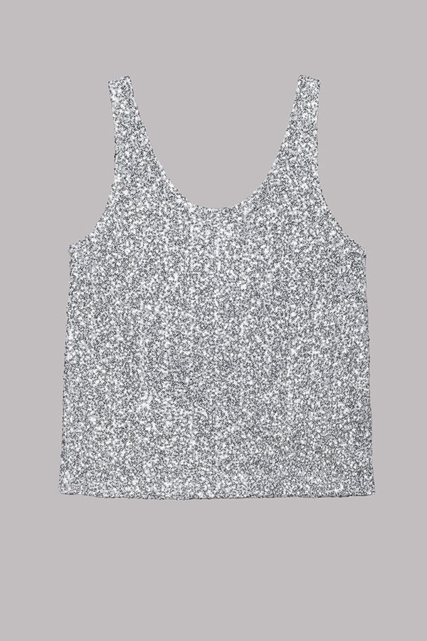 Vacation Luxe Sequin Relaxed Tank Top