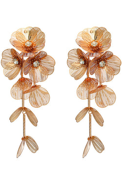 Alloy Flower Earrings