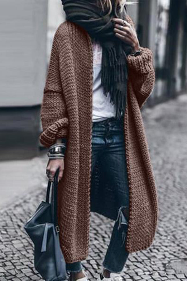 Long Sleeve Knitted Cardigan