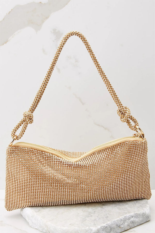 Rhinestone One-shoulder Armpit Bag