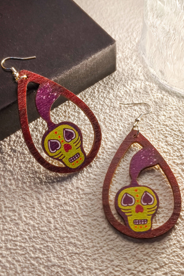 Halloween Horror and Fun Series Wooden Earrings