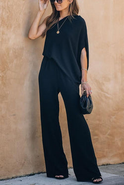 Recipe for Success One Shoulder Jumpsuit