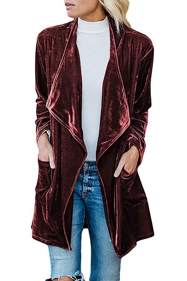 Velvet Cardigan Jacket