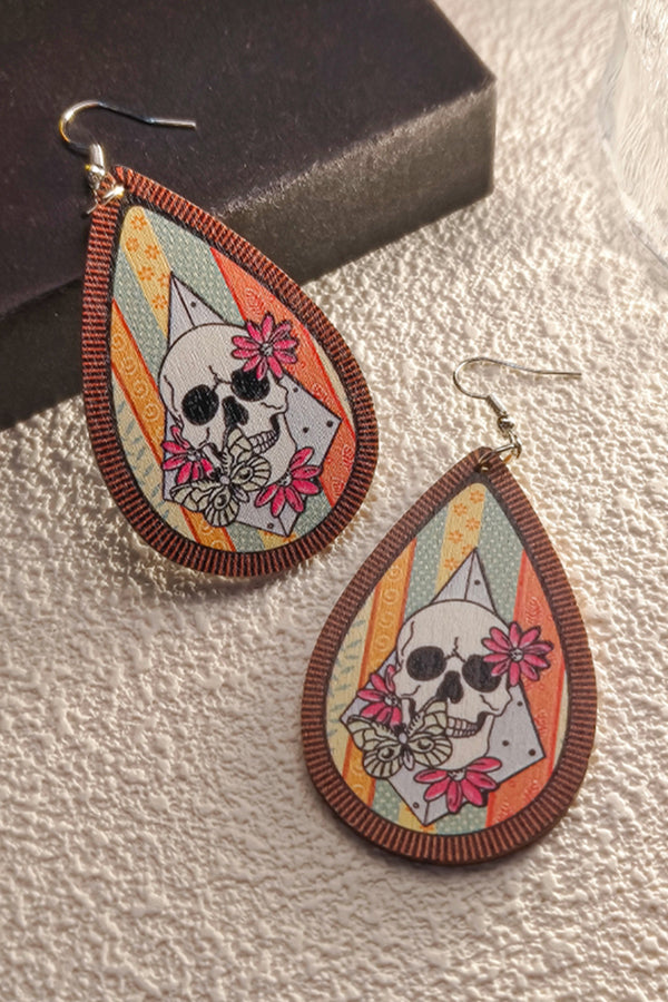 Halloween Horror and Fun Series Wooden Earrings