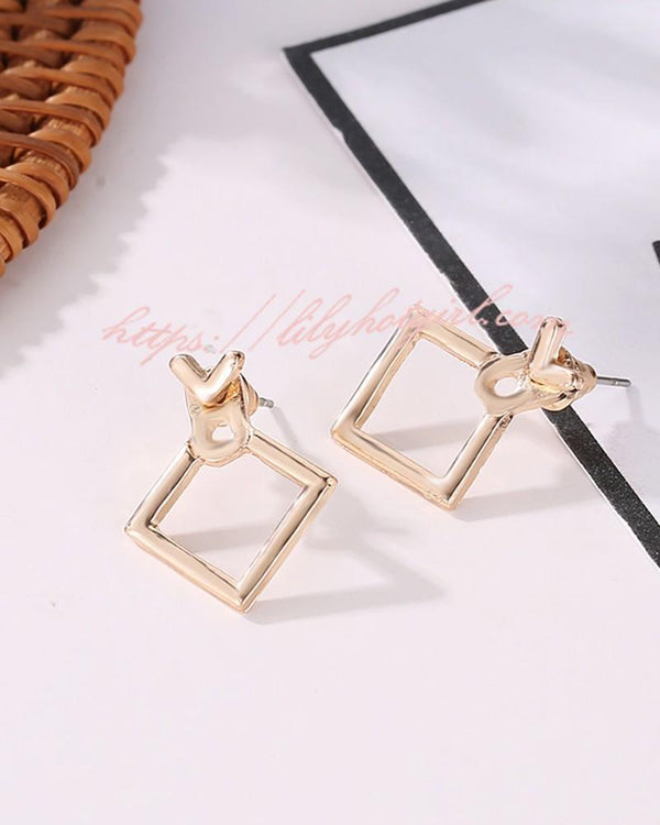 Geometric Pattern Earrings