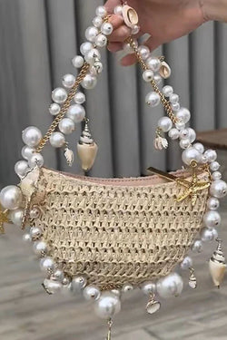 Versatile Pearl Conch Handbag