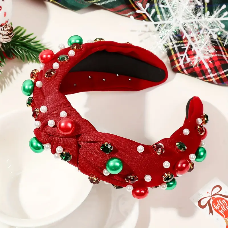 Christmas Pearl Headband