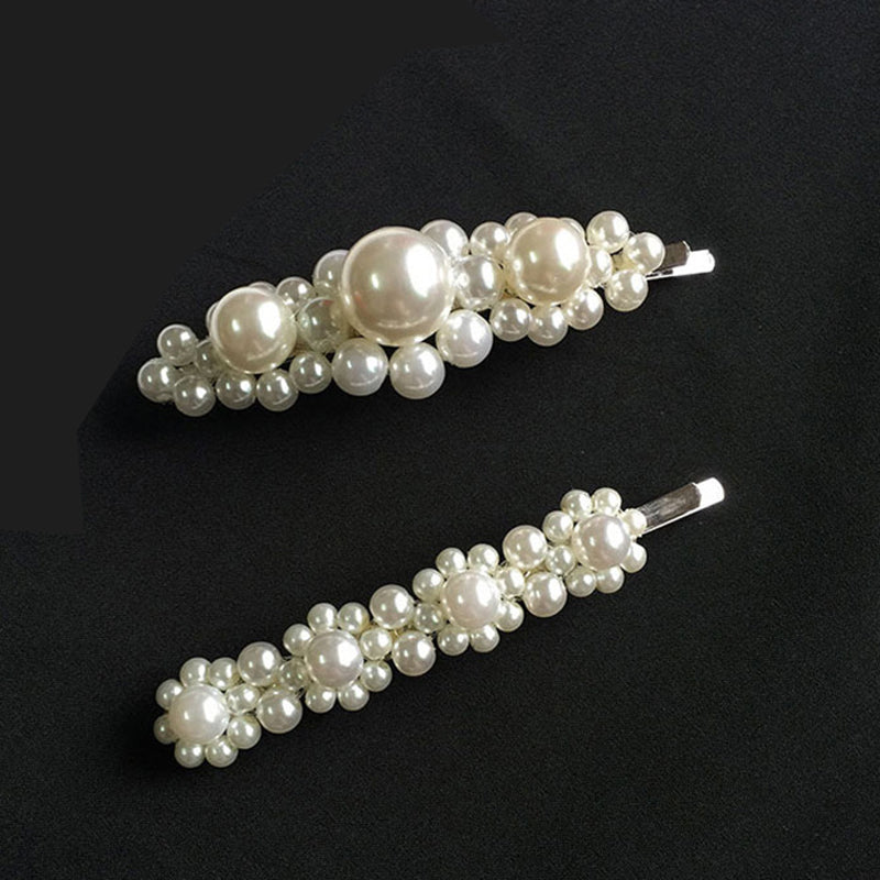 Vintage Handmade Pearl Beaded Clip