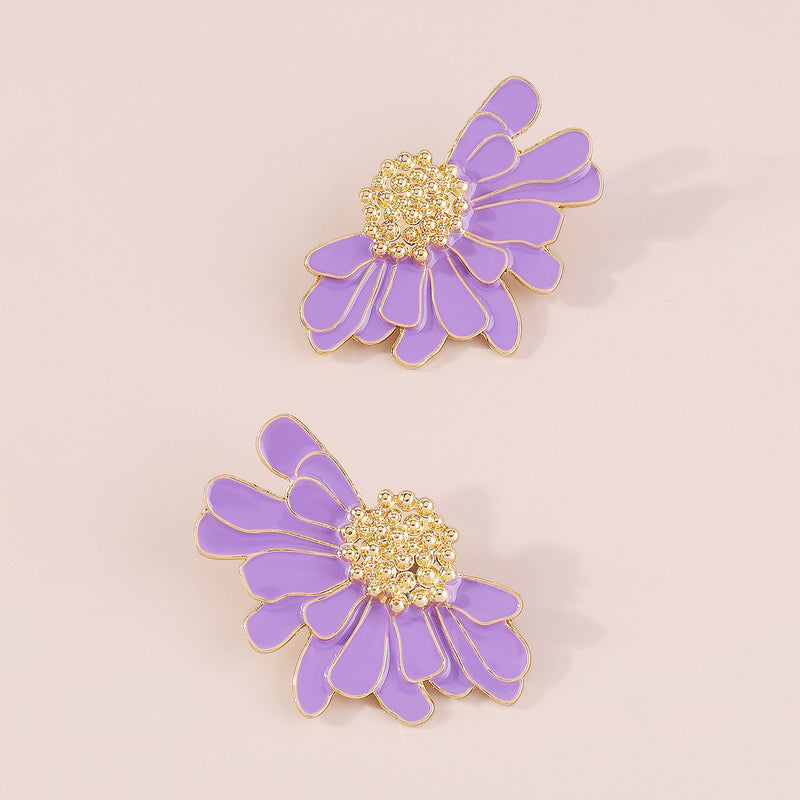 Retro Alloy Floral Pattern Earrings