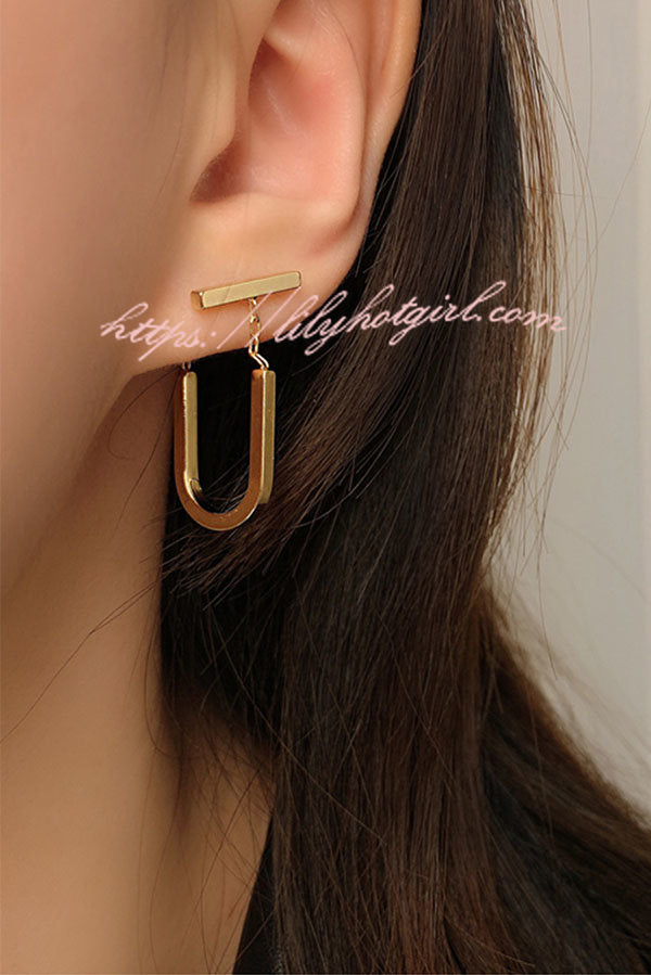 Gold Chain Link Earrings