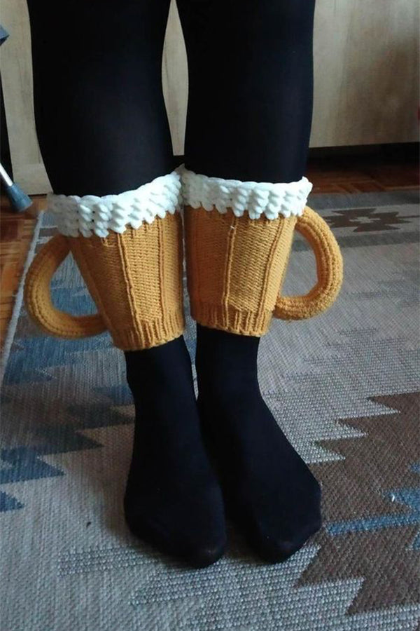 Beer Mug Socks Beer Leg Warmers Bavarian Leg Warmers